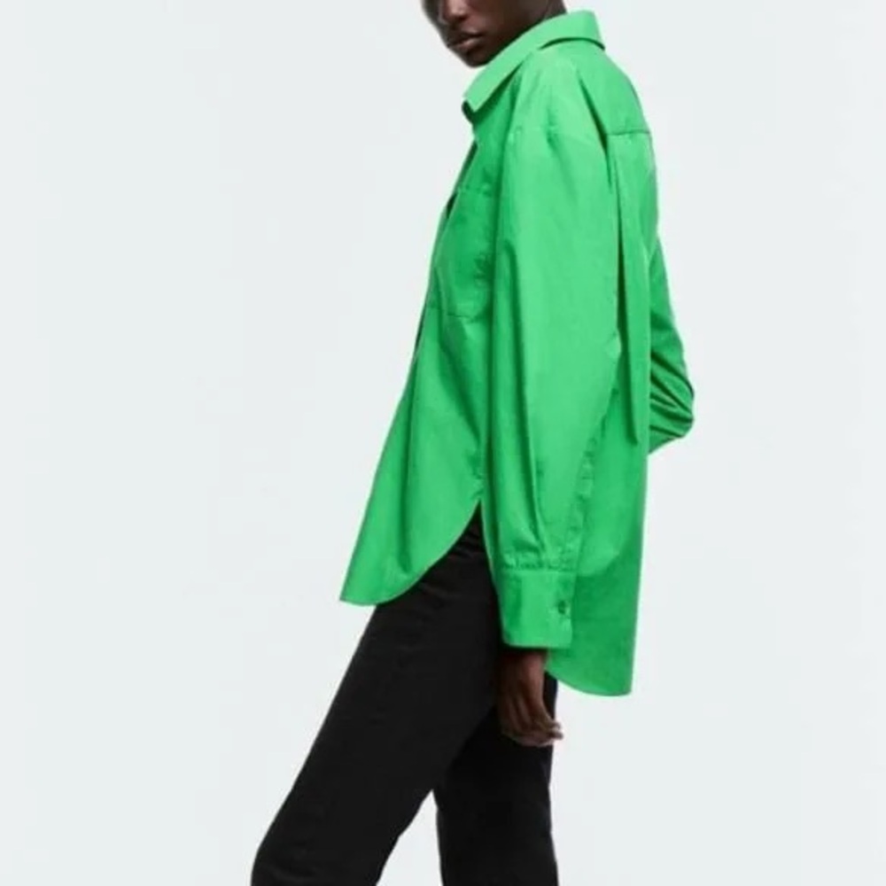 Zara Emerald Green Collared Shirt